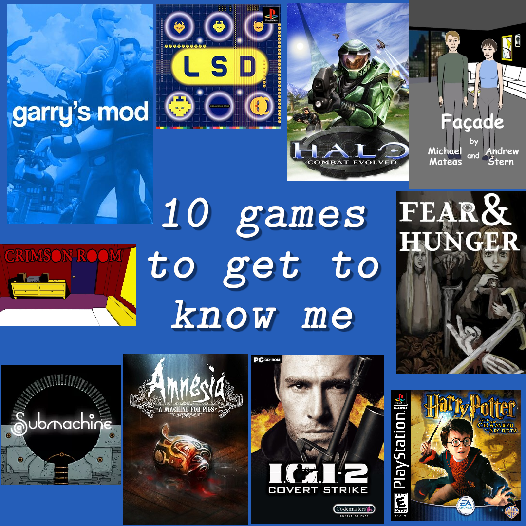 10 games to get to know me